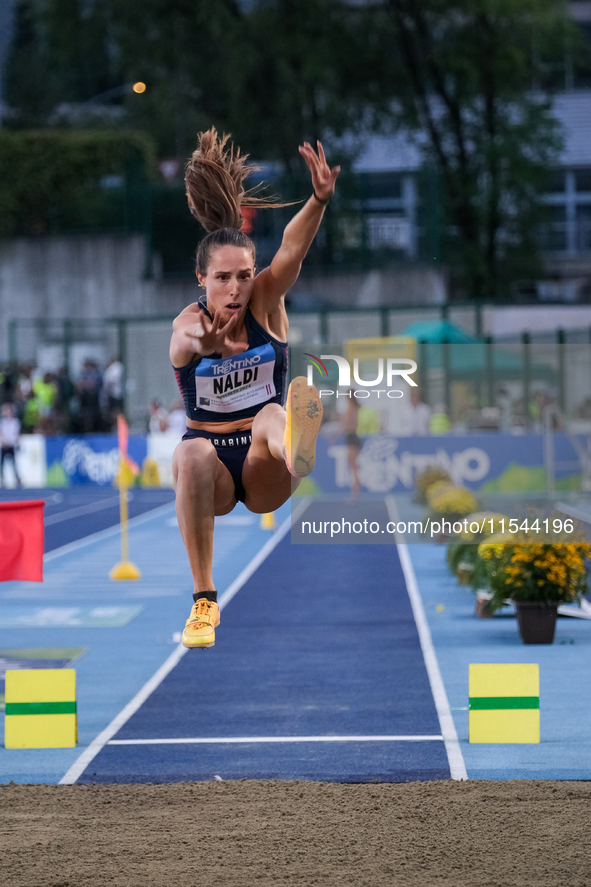 Elisa Naldi from Italy participates in the 60th Palio Citta della Quercia, valid for the World Athletics Continental Tour, at Quercia Stadiu...