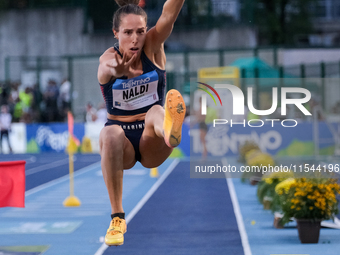 Elisa Naldi from Italy participates in the 60th Palio Citta della Quercia, valid for the World Athletics Continental Tour, at Quercia Stadiu...