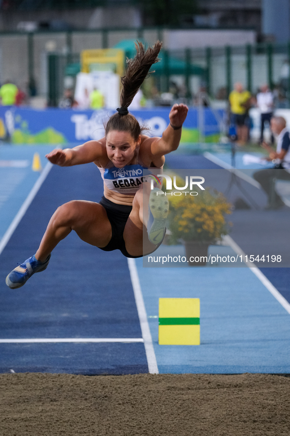 Maja Bedrac from Slovenia participates in the 60th Palio Citta della Quercia, valid for the World Athletics Continental Tour, at Quercia Sta...