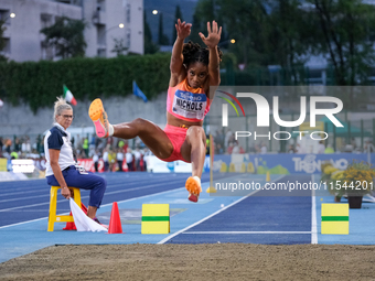 Monae Nichols from the United States participates in the 60th Palio Citta della Quercia, valid for the World Athletics Continental Tour, at...