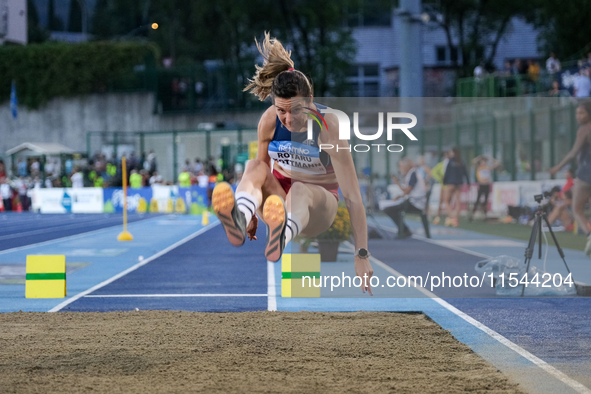 Alina Rotaru Kottmann from Romania participates in the 60th Palio Citta della Quercia, valid for the World Athletics Continental Tour, at Qu...