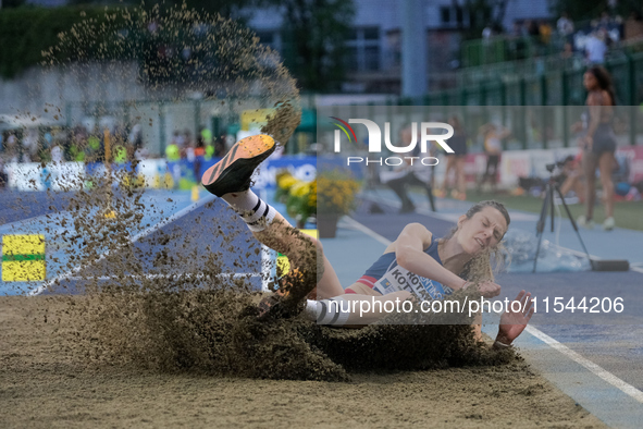 Alina Rotaru Kottmann from Romania participates in the 60th Palio Citta della Quercia, valid for the World Athletics Continental Tour, at Qu...