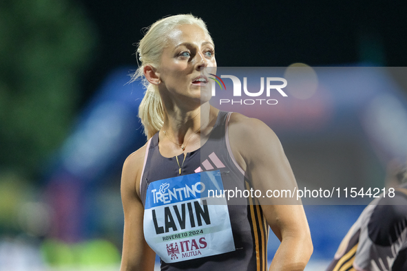 Sarah Lavin from Ireland participates in the 60th Palio Citta della Quercia, valid for the World Athletics Continental Tour, at Quercia Stad...