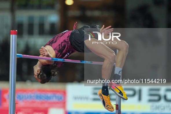 Gianmarco Tamberi from Italy participates in the 60th Palio Citta della Quercia, valid for the World Athletics Continental Tour, at Quercia...