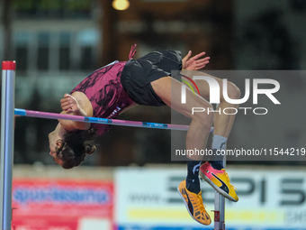 Gianmarco Tamberi from Italy participates in the 60th Palio Citta della Quercia, valid for the World Athletics Continental Tour, at Quercia...