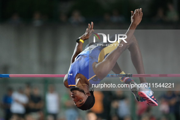 Romaine Beckford from Jamaica participates in the 60th Palio Citta della Quercia, valid for the World Athletics Continental Tour, at Quercia...