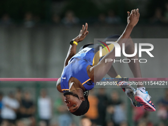 Romaine Beckford from Jamaica participates in the 60th Palio Citta della Quercia, valid for the World Athletics Continental Tour, at Quercia...