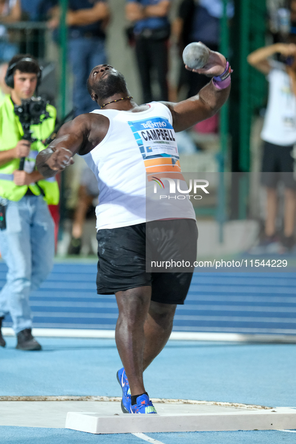 Ranjindra Campbell from Jamaica participates in the 60th Palio Citta della Quercia, valid for the World Athletics Continental Tour, at Querc...