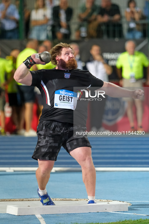 Jordan Geist from the United States participates in the 60th Palio Citta della Quercia, valid for the World Athletics Continental Tour, at Q...