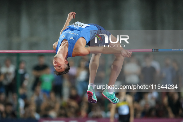 Manuel Lando from Italy participates in the 60th Palio Citta della Quercia, valid for the World Athletics Continental Tour, at Quercia Stadi...