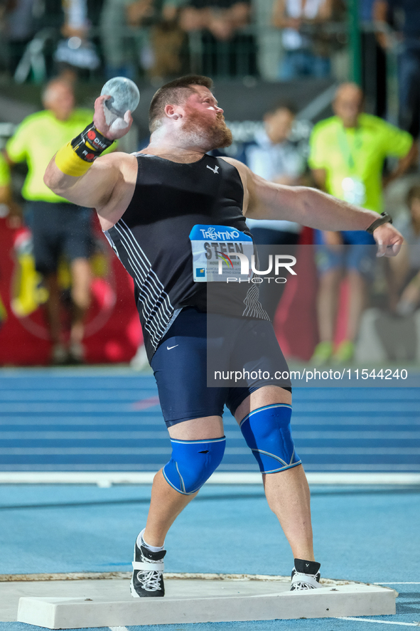 Roger Steen from the United States participates in the 60th Palio Citta della Quercia, valid for the World Athletics Continental Tour, at Qu...