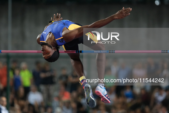 Romaine Beckford from Jamaica participates in the 60th Palio Citta della Quercia, valid for the World Athletics Continental Tour, at Quercia...