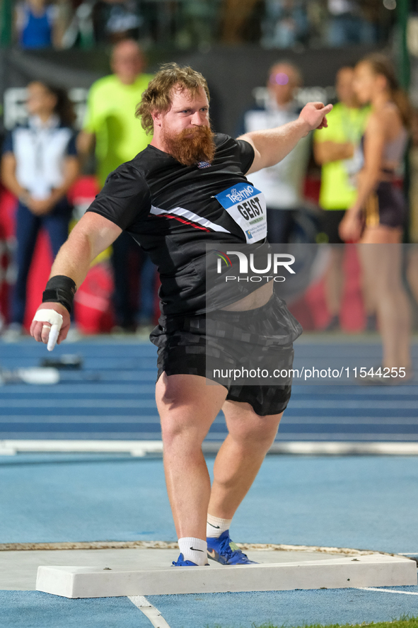 Jordan Geist from the United States participates in the 60th Palio Citta della Quercia, valid for the World Athletics Continental Tour, at Q...