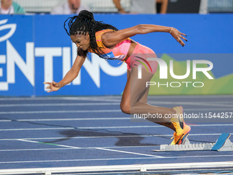 Stacey Ann Williams from the United States participates in the 60th Palio Citta della Quercia, valid for the World Athletics Continental Tou...