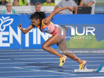 Stacey Ann Williams from the United States participates in the 60th Palio Citta della Quercia, valid for the World Athletics Continental Tou...