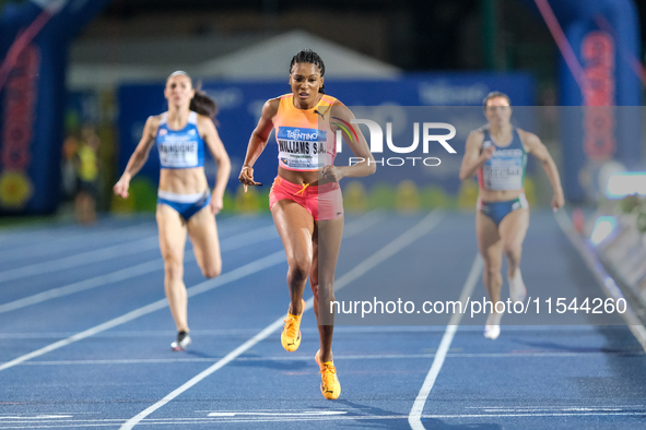 Stacey Ann Williams from the United States participates in the 60th Palio Citta della Quercia, valid for the World Athletics Continental Tou...