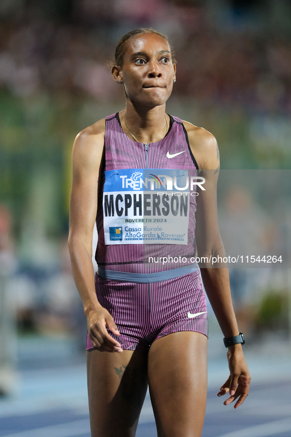 Stefanie Ann McPherson from Jamaica during the 60th Palio Citta della Quercia, valid for the World Athletics Continental Tour, at Quercia St...