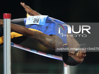 Romaine Beckford from Jamaica participates in the 60th Palio Citta della Quercia, valid for the World Athletics Continental Tour, at Quercia...