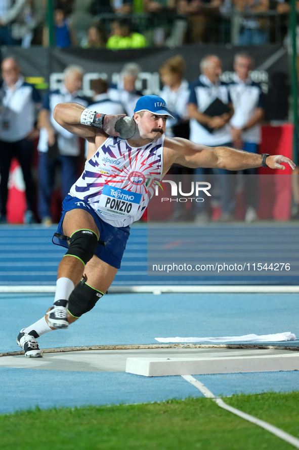 Nicholas James Ponzio from Italy participates in the 60th Palio Citta della Quercia, valid for the World Athletics Continental Tour, at Quer...