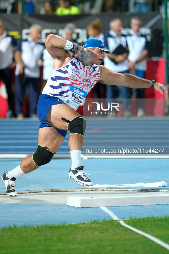 Nicholas James Ponzio from Italy participates in the 60th Palio Citta della Quercia, valid for the World Athletics Continental Tour, at Quer...