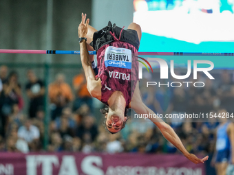 Gianmarco Tamberi from Italy participates in the 60th Palio Citta della Quercia, valid for the World Athletics Continental Tour, at Quercia...