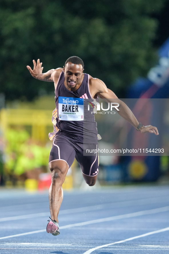 Ronnie Baker from the United States participates in the 60th Palio Citta della Quercia, valid for the World Athletics Continental Tour, at Q...