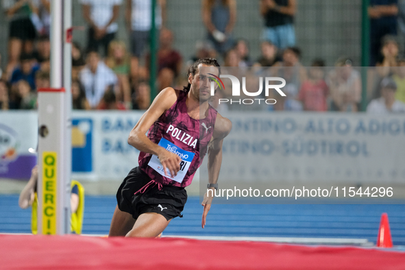 Gianmarco Tamberi from Italy participates in the 60th Palio Citta della Quercia, valid for the World Athletics Continental Tour, at Quercia...