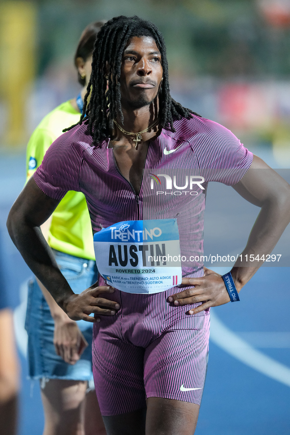 Ojai Austin from the United States participates in the 60th Palio Citta della Quercia, valid for the World Athletics Continental Tour, at Qu...