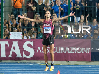 Gianmarco Tamberi from Italy participates in the 60th Palio Citta della Quercia, valid for the World Athletics Continental Tour, at Quercia...