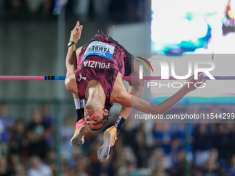 Gianmarco Tamberi from Italy participates in the 60th Palio Citta della Quercia, valid for the World Athletics Continental Tour, at Quercia...