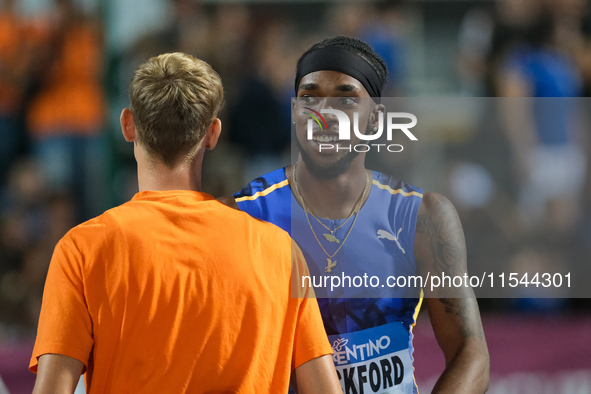 Romaine Beckford from Jamaica participates in the 60th Palio Citta della Quercia, valid for the World Athletics Continental Tour, at Quercia...