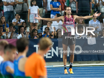 Gianmarco Tamberi from Italy participates in the 60th Palio Citta della Quercia, valid for the World Athletics Continental Tour, at Quercia...