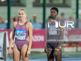 (Left to right) Eveliina Maattanen from Finland and Nelly Chepchirchir from Kenya during the 60th Palio Citta della Quercia, valid for the W...