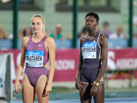 (Left to right) Eveliina Maattanen from Finland and Nelly Chepchirchir from Kenya during the 60th Palio Citta della Quercia, valid for the W...