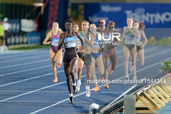 Nelly Chepchirchir from Kenya participates in the 60th Palio Citta della Quercia, valid for the World Athletics Continental Tour, at Quercia...