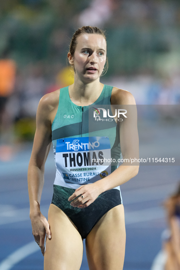 Carley Thomas from Australia participates in the 60th Palio Citta della Quercia, valid for the World Athletics Continental Tour, at Quercia...