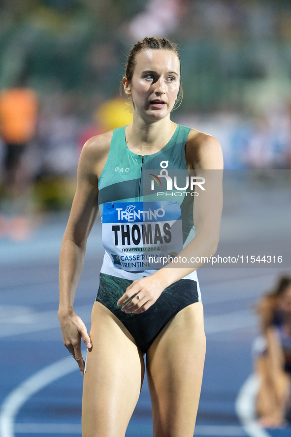 Carley Thomas from Australia participates in the 60th Palio Citta della Quercia, valid for the World Athletics Continental Tour, at Quercia...