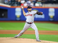 Boston Red Sox pitcher Kutter Crawford #50 throws during the first inning of the baseball game against the New York Mets at Citi Field in Co...