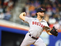 Boston Red Sox pitcher Kutter Crawford #50 throws during the second inning of the baseball game against the New York Mets at Citi Field in C...