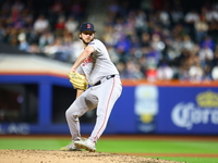 Boston Red Sox pitcher Justin Slaten #63 throws during the seventh inning of the baseball game against the New York Mets at Citi Field in Co...