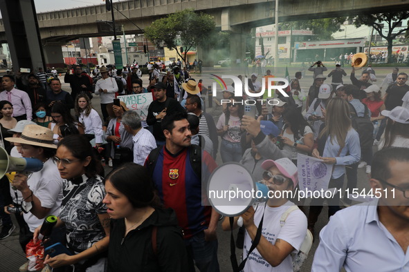 Law students from different universities join a demonstration outside the Sala de Armas in the Ciudad Deportiva to protest against the judic...