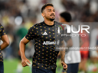 Danilo of Juventus during the Serie A match between Juventus FC and AS Roma at Allianz Stadium in Turin, Italy, on September 1, 2024. (