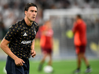 Dusan Vlahovic of Juventus during the Serie A match between Juventus FC and AS Roma at Allianz Stadium in Turin, Italy, on September 1, 2024...