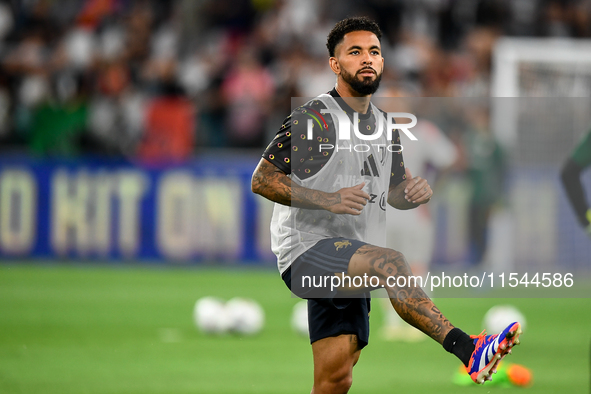 Douglas Luiz of Juventus during the Serie A match between Juventus FC and AS Roma at Allianz Stadium in Turin, Italy, on September 1, 2024. 