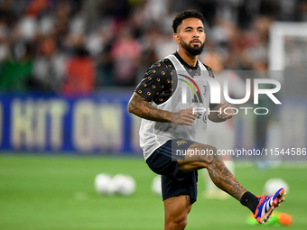 Douglas Luiz of Juventus during the Serie A match between Juventus FC and AS Roma at Allianz Stadium in Turin, Italy, on September 1, 2024....