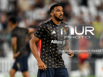 Bremer of Juventus during the Serie A match between Juventus FC and AS Roma at Allianz Stadium in Turin, Italy, on September 1, 2024. (