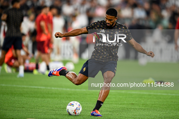 Bremer of Juventus during the Serie A match between Juventus FC and AS Roma at Allianz Stadium in Turin, Italy, on September 1, 2024. 