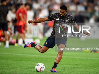 Bremer of Juventus during the Serie A match between Juventus FC and AS Roma at Allianz Stadium in Turin, Italy, on September 1, 2024. (