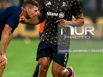 Bremer of Juventus during the Serie A match between Juventus FC and AS Roma at Allianz Stadium in Turin, Italy, on September 1, 2024. (