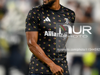 Bremer of Juventus during the Serie A match between Juventus FC and AS Roma at Allianz Stadium in Turin, Italy, on September 1, 2024. (